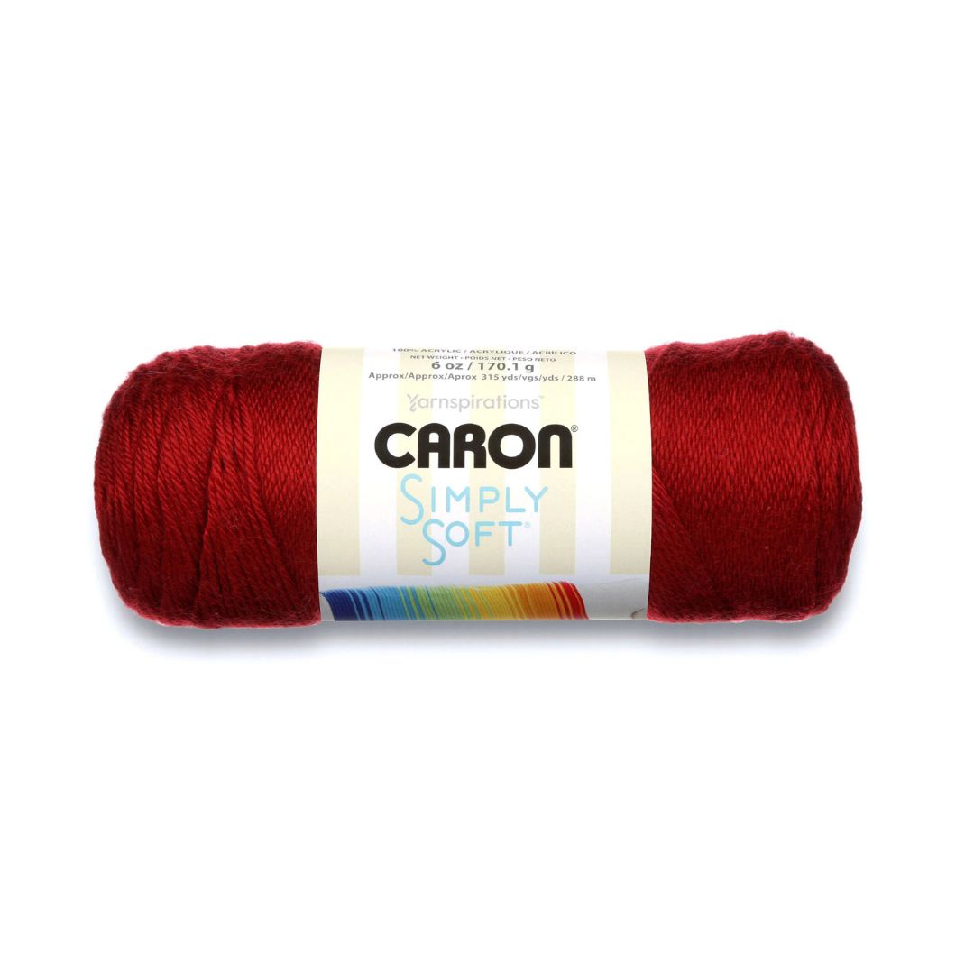 Caron Simply Soft Yarn (Autumn Red)