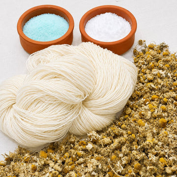 One-on-One Beginner's DYE-IT-YOURSELF Workshop: Natural Dyeing on Wool with Camomile