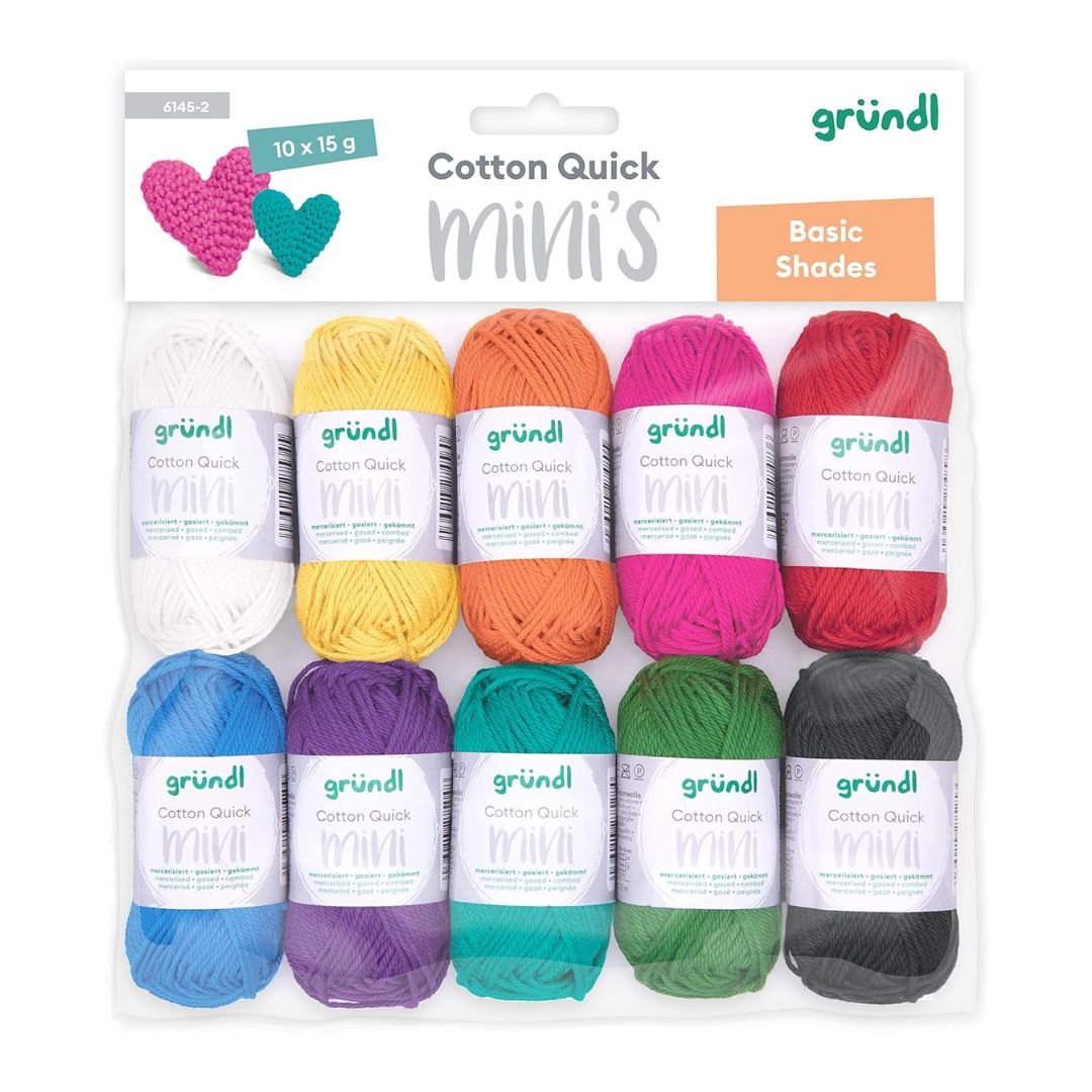 Gründl Cotton Quick Mini Colour Pack (Basic Shades)