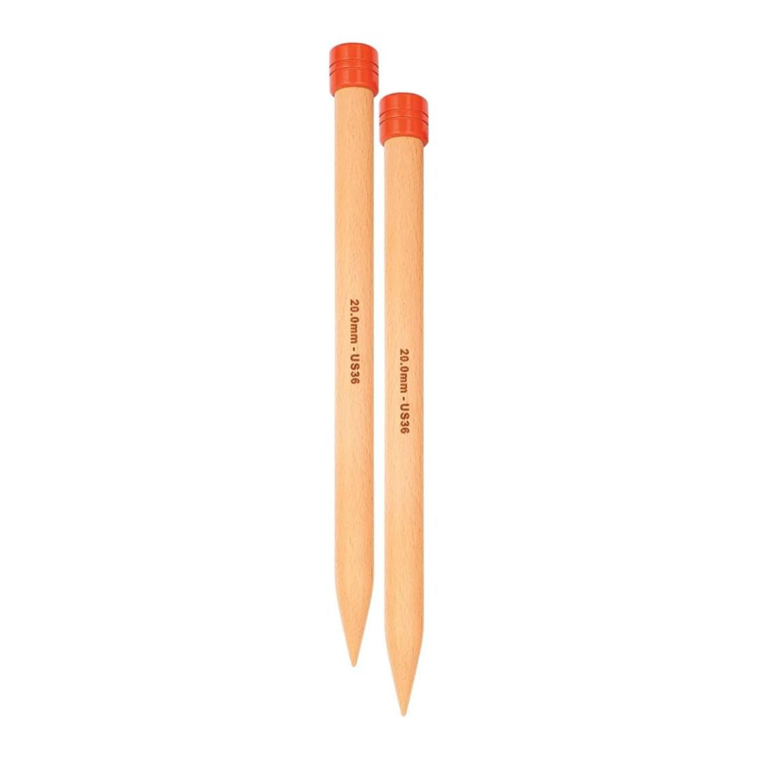 KnitPro Jumbo Single Point Knitting Needles (20mm)