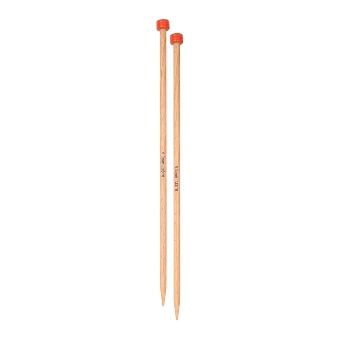 KnitPro Basix Single Point Knitting Needles (6mm)