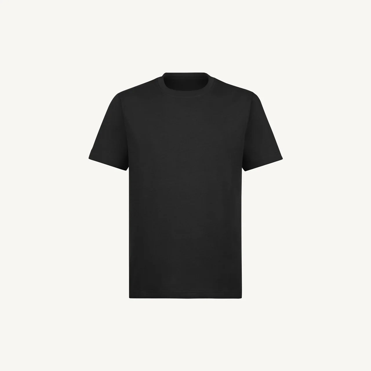 Handmayk Luxury Regular Fit with Crew Neck T-Shirt for Adults (Black)