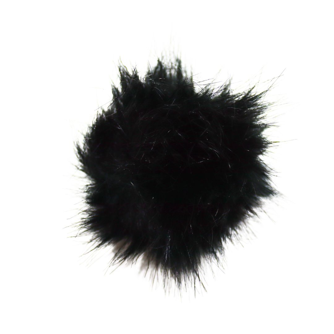 Handmayk Faux Fur Pompom (Black)