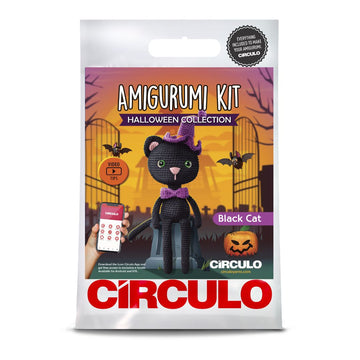 Circulo Amigurumi Kit - Halloween Collection (Black Cat)