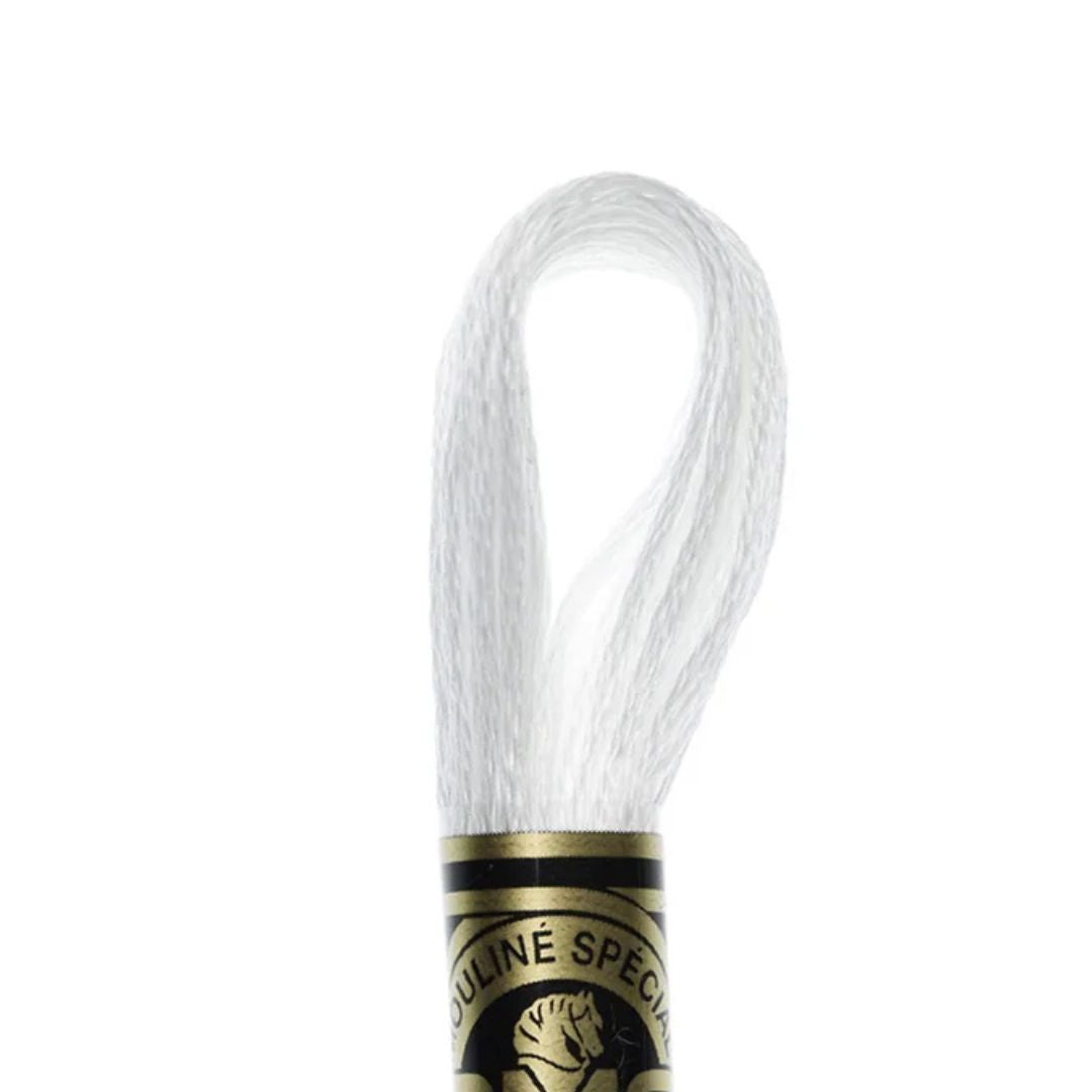 DMC Stranded Cotton Mouliné Spécial Embroidery Thread (Blanc)