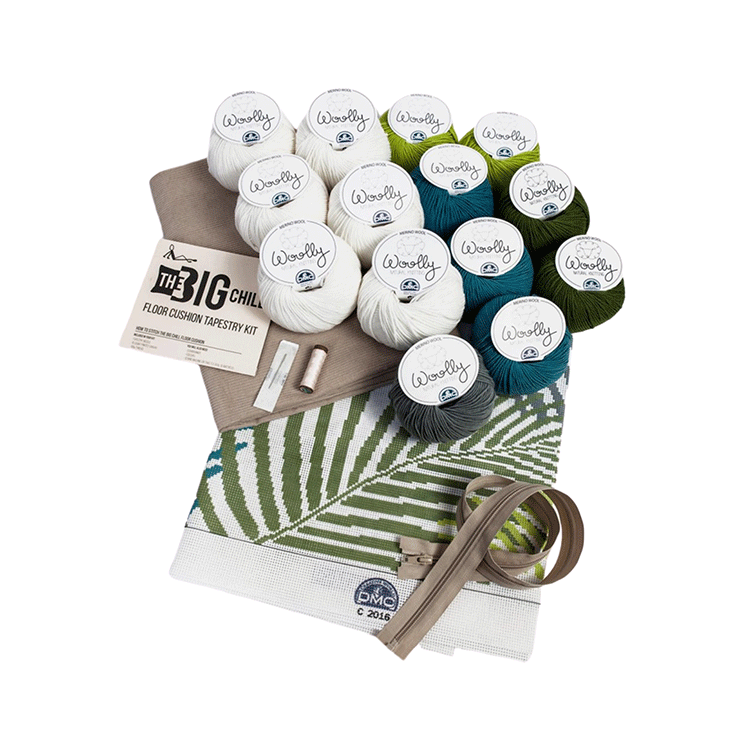 DMC Giant Cushion Tapestry Kit - The Big Chill (Botanical Fronds)
