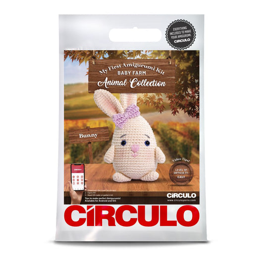 Circulo Amigurumi Kit - My First Amigurumi Kit Collection (Baby Farm Bunny)