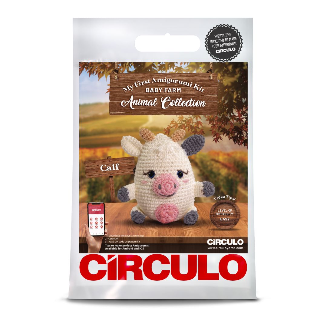 Circulo Amigurumi Kit - My First Amigurumi Kit Collection (Baby Farm Calf)