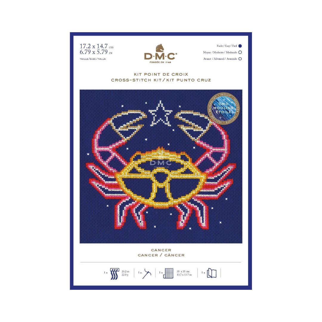 DMC Cross Stitch Kit - Star Signs (Cancer)