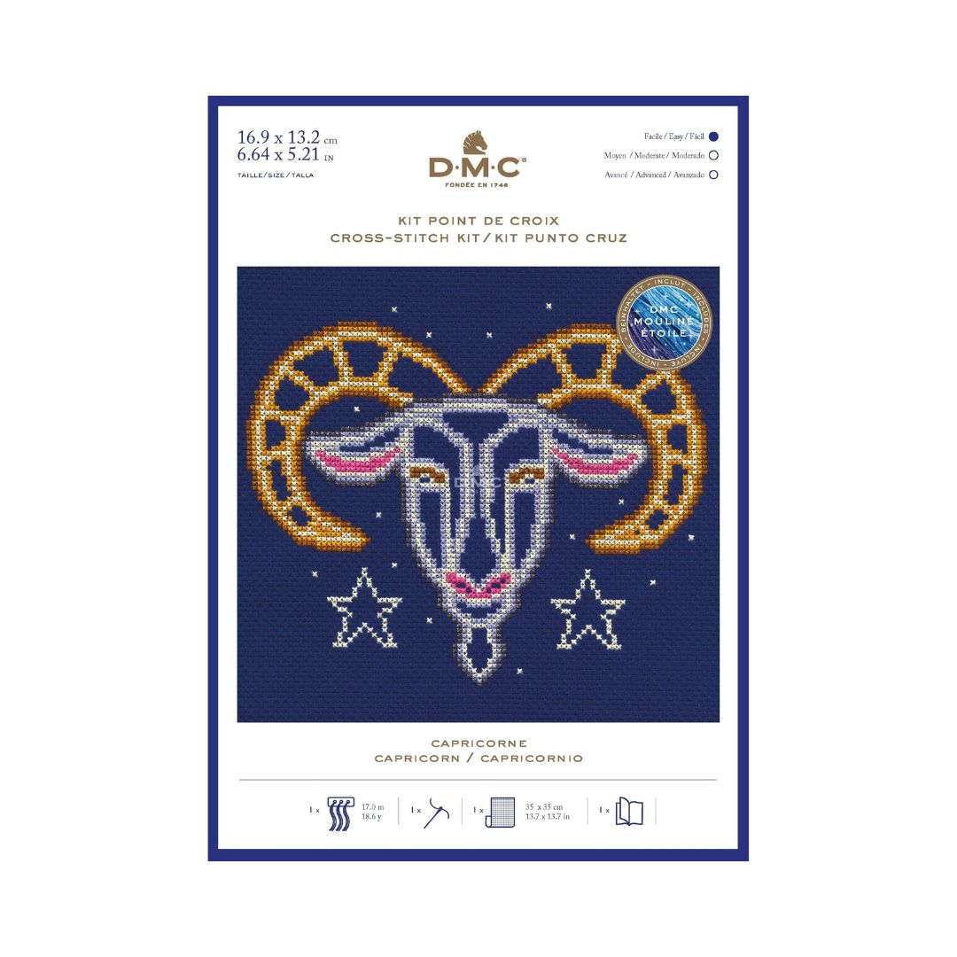 DMC Cross Stitch Kit - Star Signs (Capricorn)