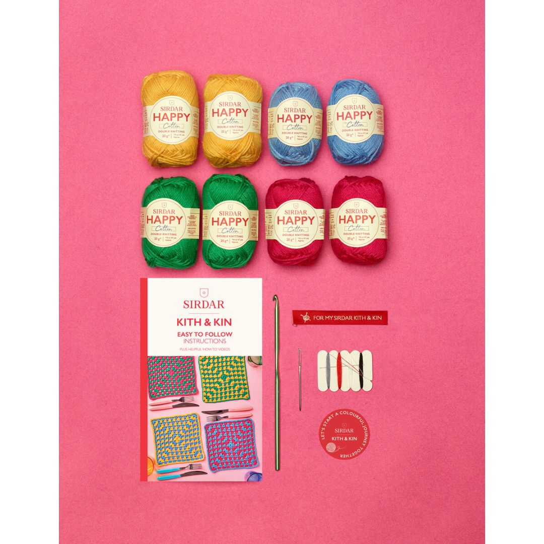 Sirdar Crochet Kit - Kith & Kin (Checkerboard Placemats)
