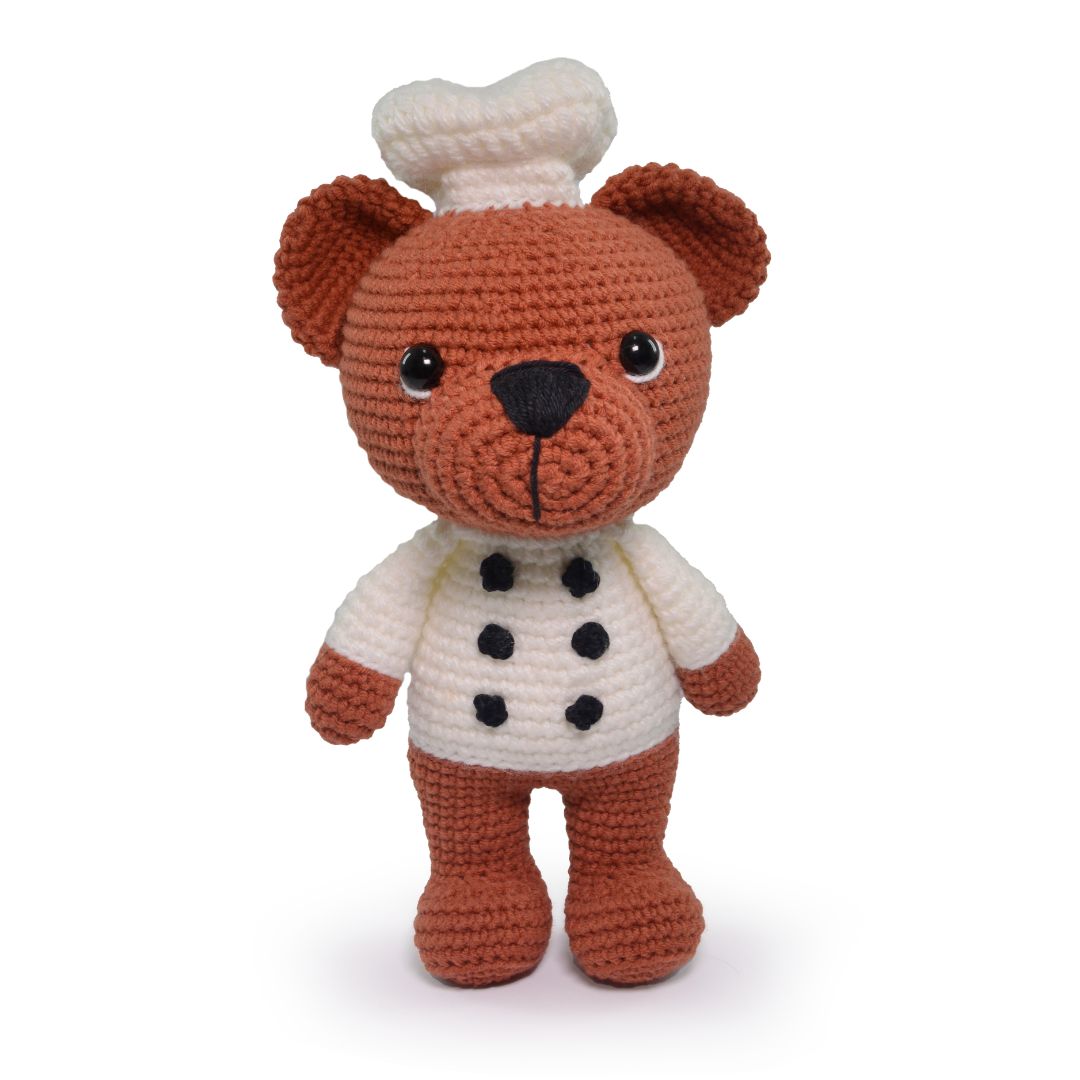 Circulo Amigurumi Kit - Cuddly Teddy Bear Collection (Chef Toby)