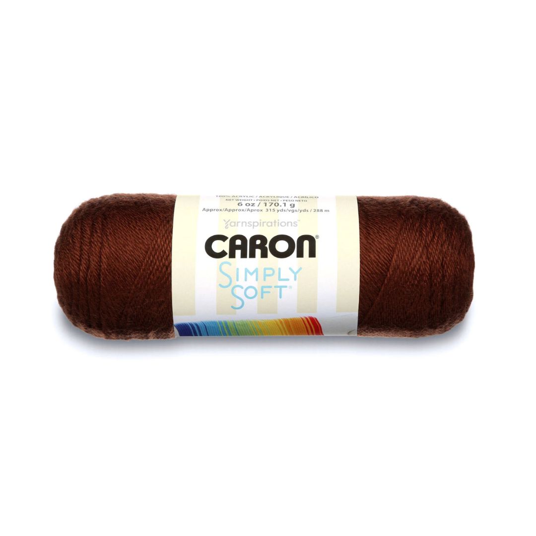 Caron Simply Soft Yarn (Chocolate)