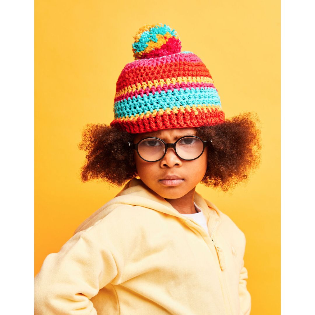 Sirdar Crochet Kit - Kith & Kin (Colourful Bobble Hat)