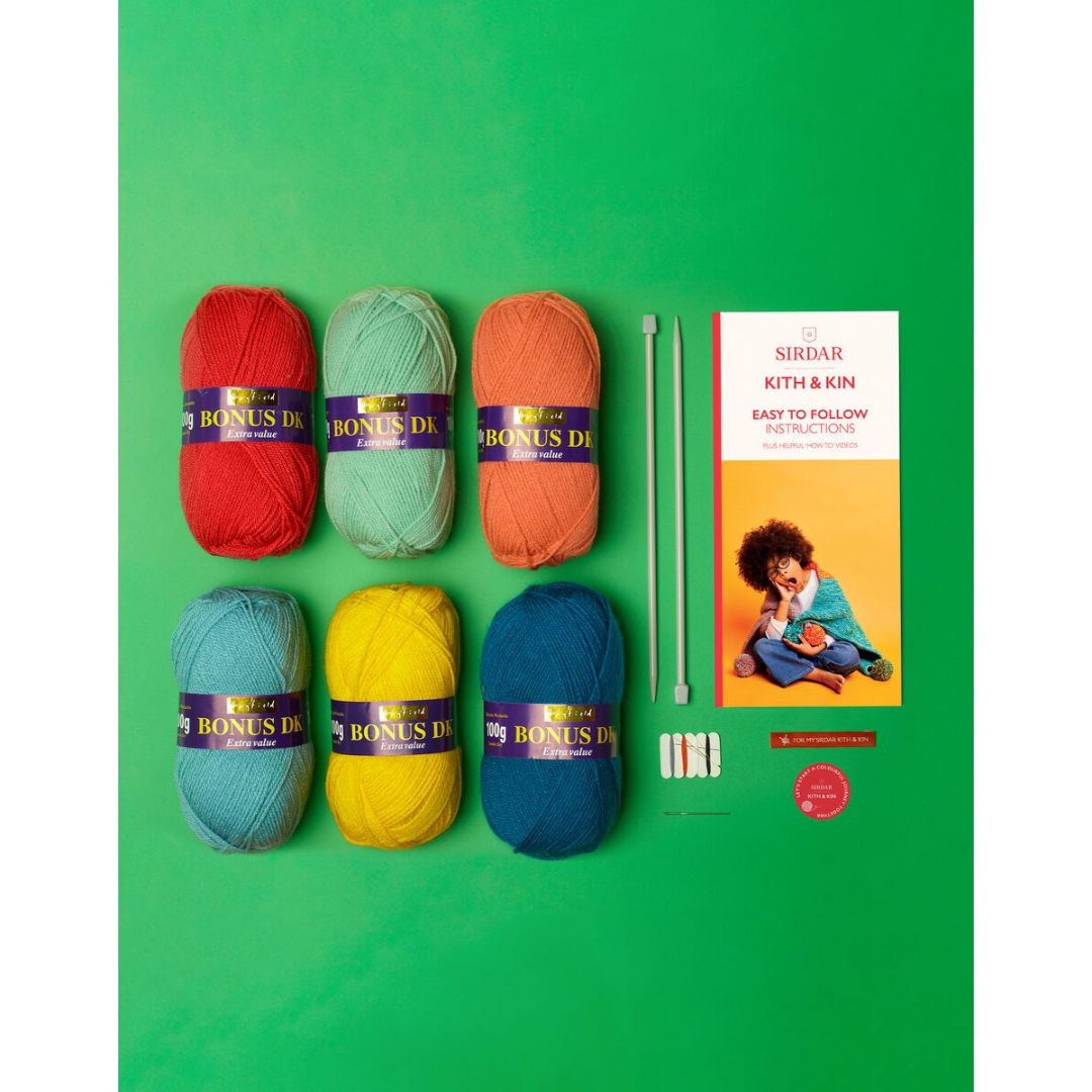 Sirdar Knitting Kit - Kith & Kin (Cuddle Me Blanket)
