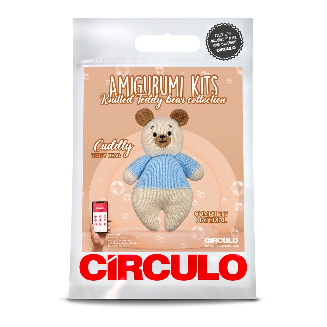 Circulo Amigurumi Kit - Knitted Teddy Bear Collection (Cuddly)