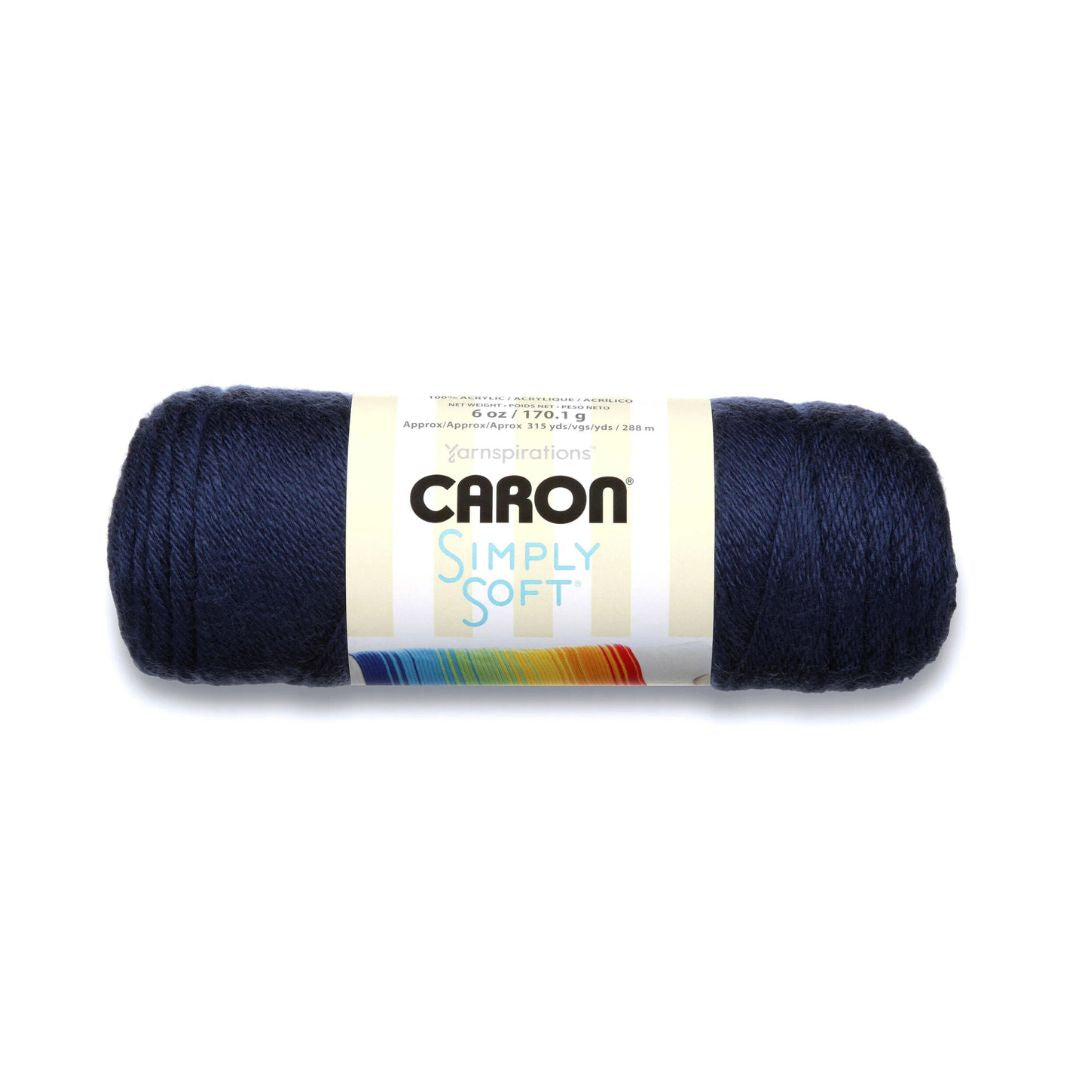 Caron Simply Soft Yarn (Dark Country Blue)