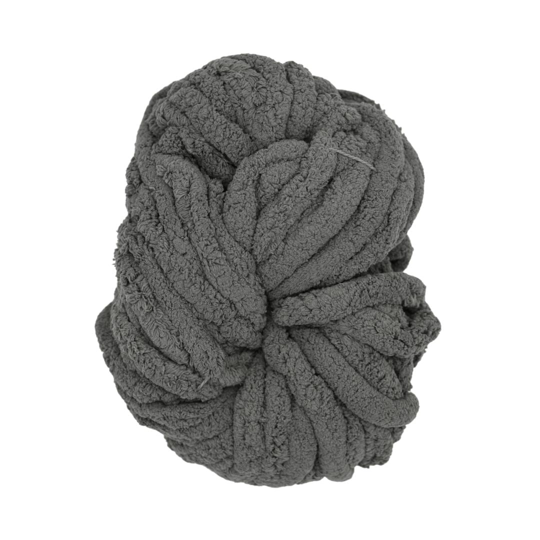 Handmayk Mega Chunky Chenille Yarn (250g) (Dark Grey)