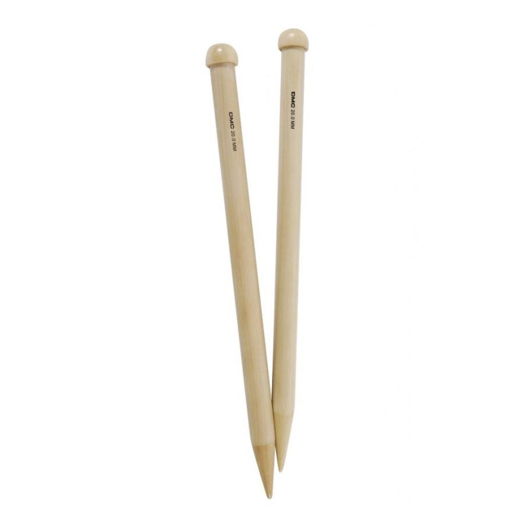 DMC Bamboo Single Point Knitting Needles (35cm)