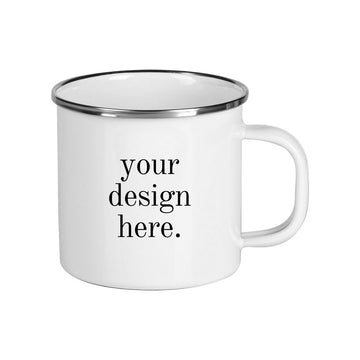 Customised Enamel Metal Sublimation Mug