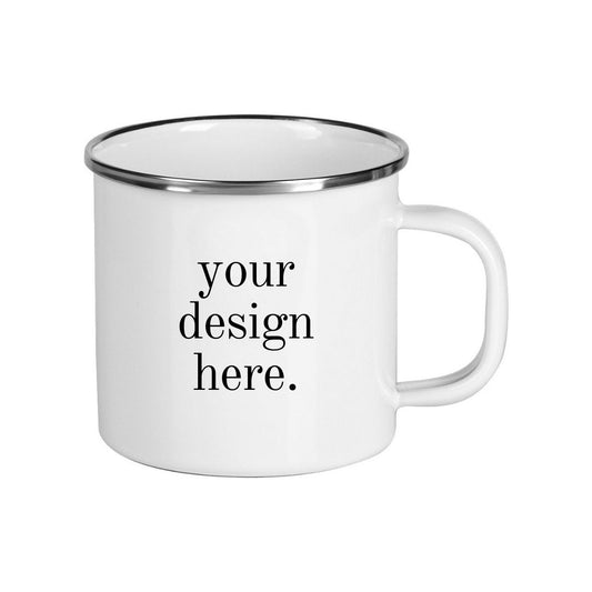 Customised Enamel Metal Sublimation Mug