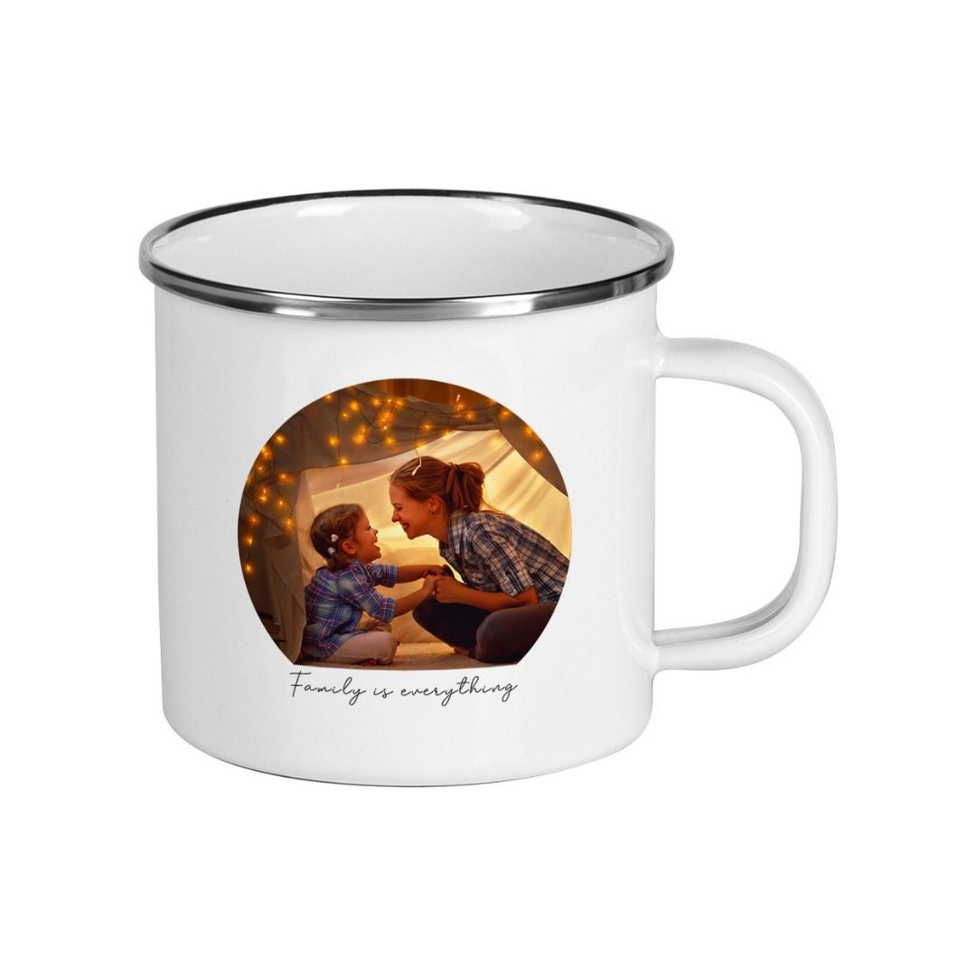 Customised Enamel Metal Sublimation Mug