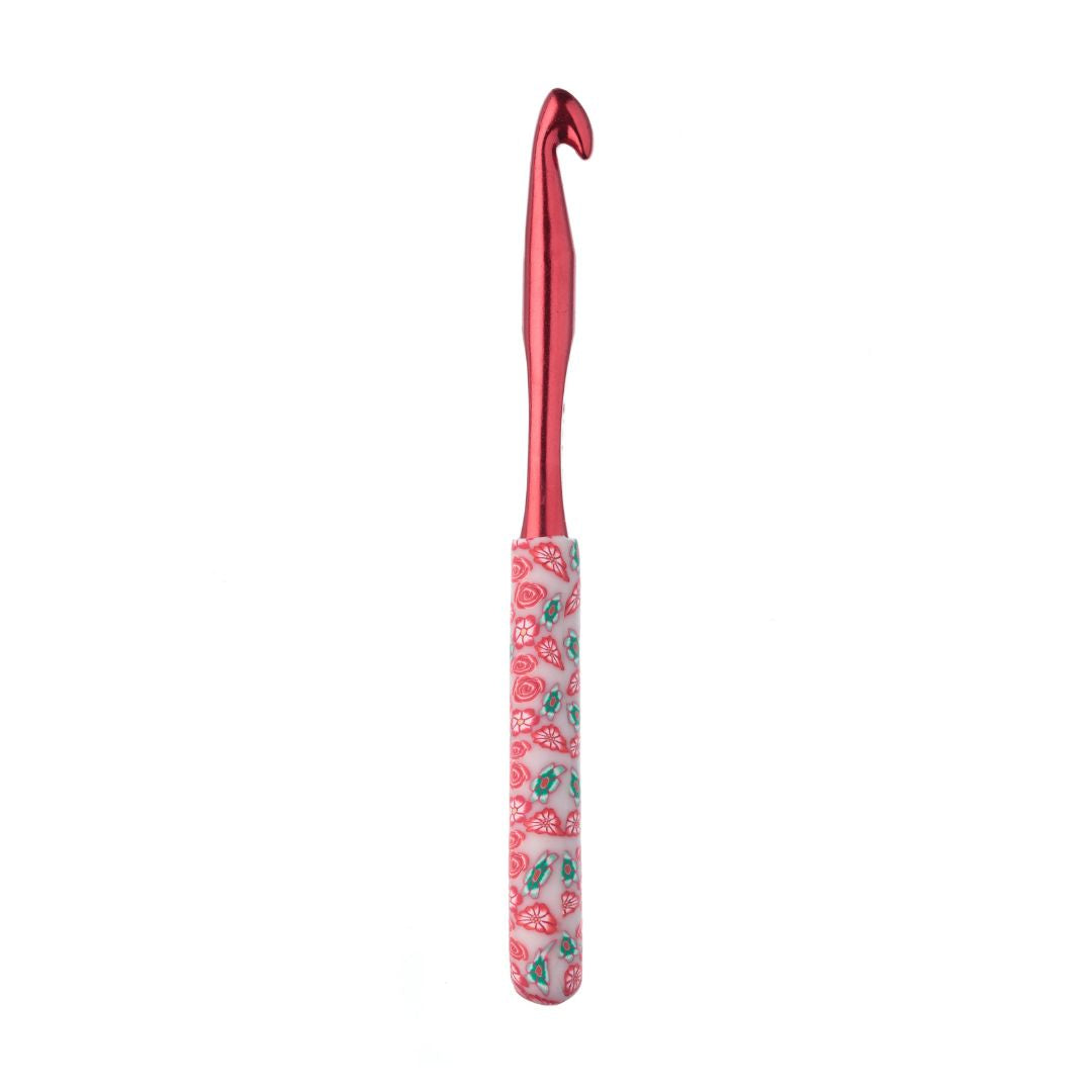The Quilted Bear Floral Crochet Hook (9mm)