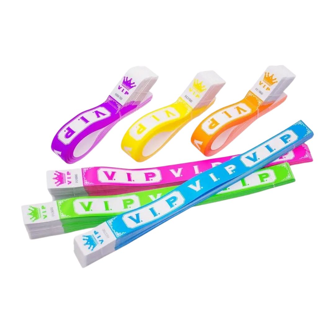Handmayk VIP Fluorescent Tyvek Wristband