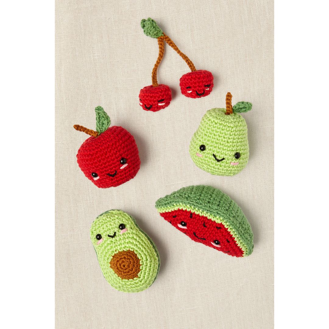 DMC Amigurumi Kit - Mindful Living (Fruit Friends by Maria Alejandra Montero)