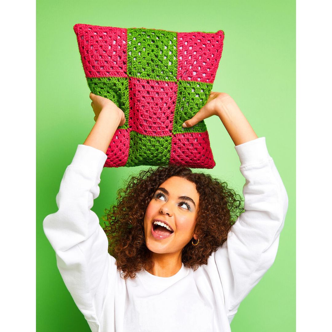 Sirdar Crochet Kit - Kith & Kin (Granny Square Cushion)