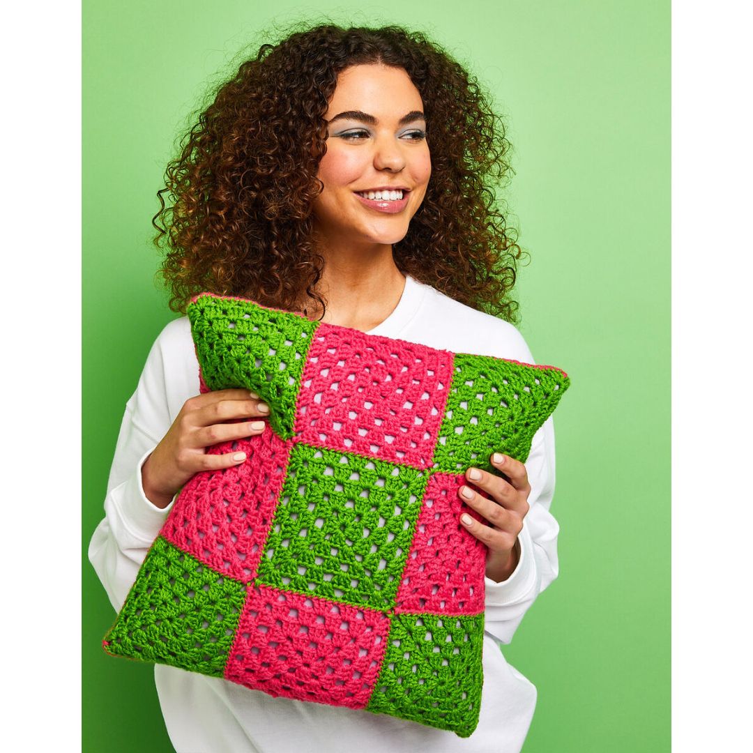Sirdar Crochet Kit - Kith & Kin (Granny Square Cushion)