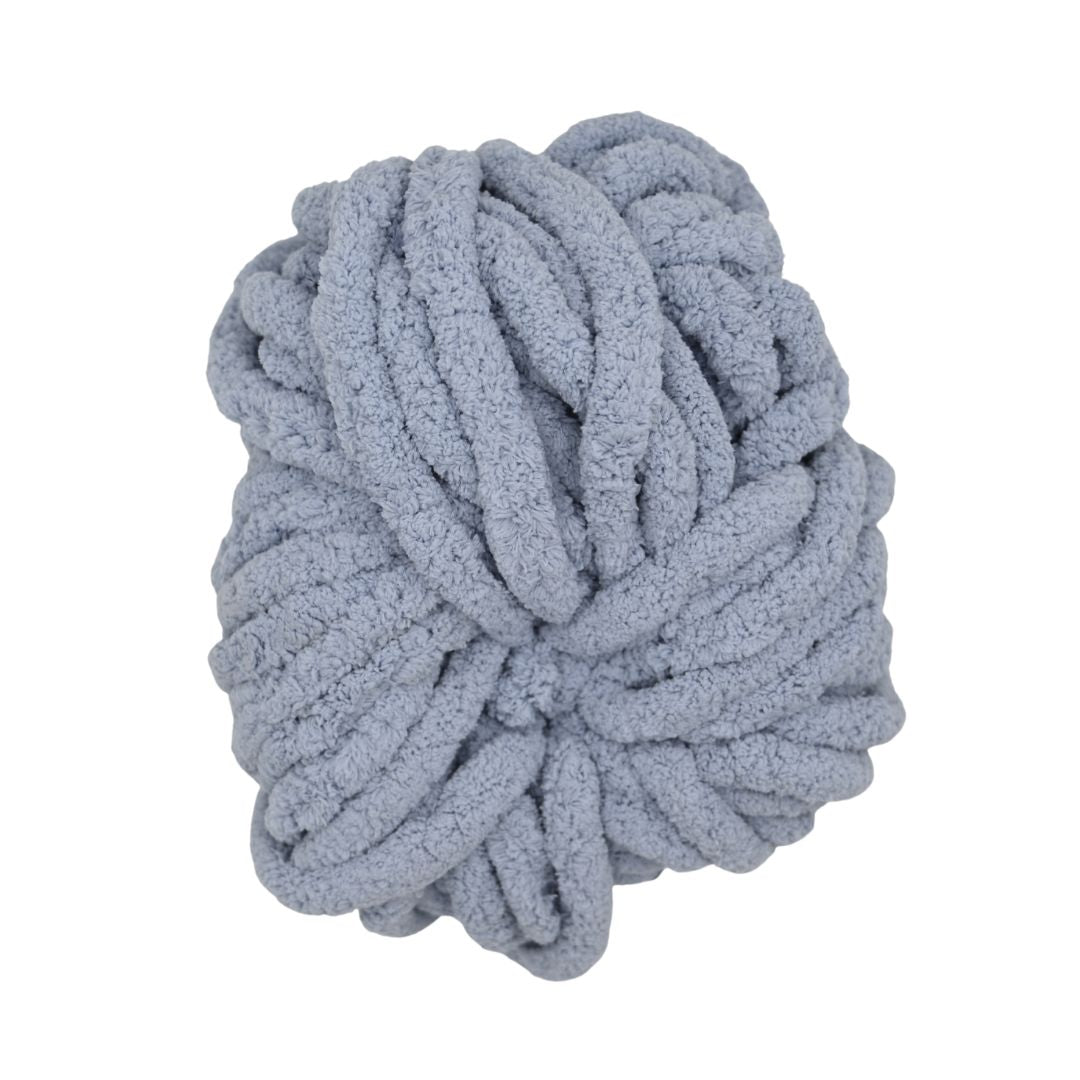 Handmayk Mega Chunky Chenille Yarn (Grey Blue)