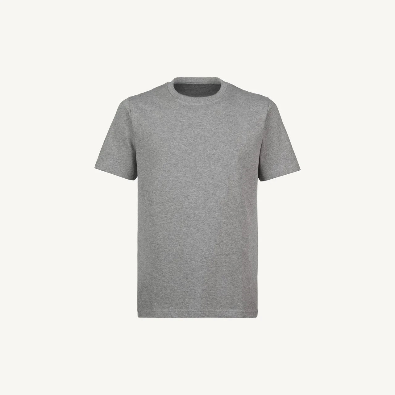 Handmayk Luxury Regular Fit with Crew Neck T-Shirt for Adults (Grey Marl)