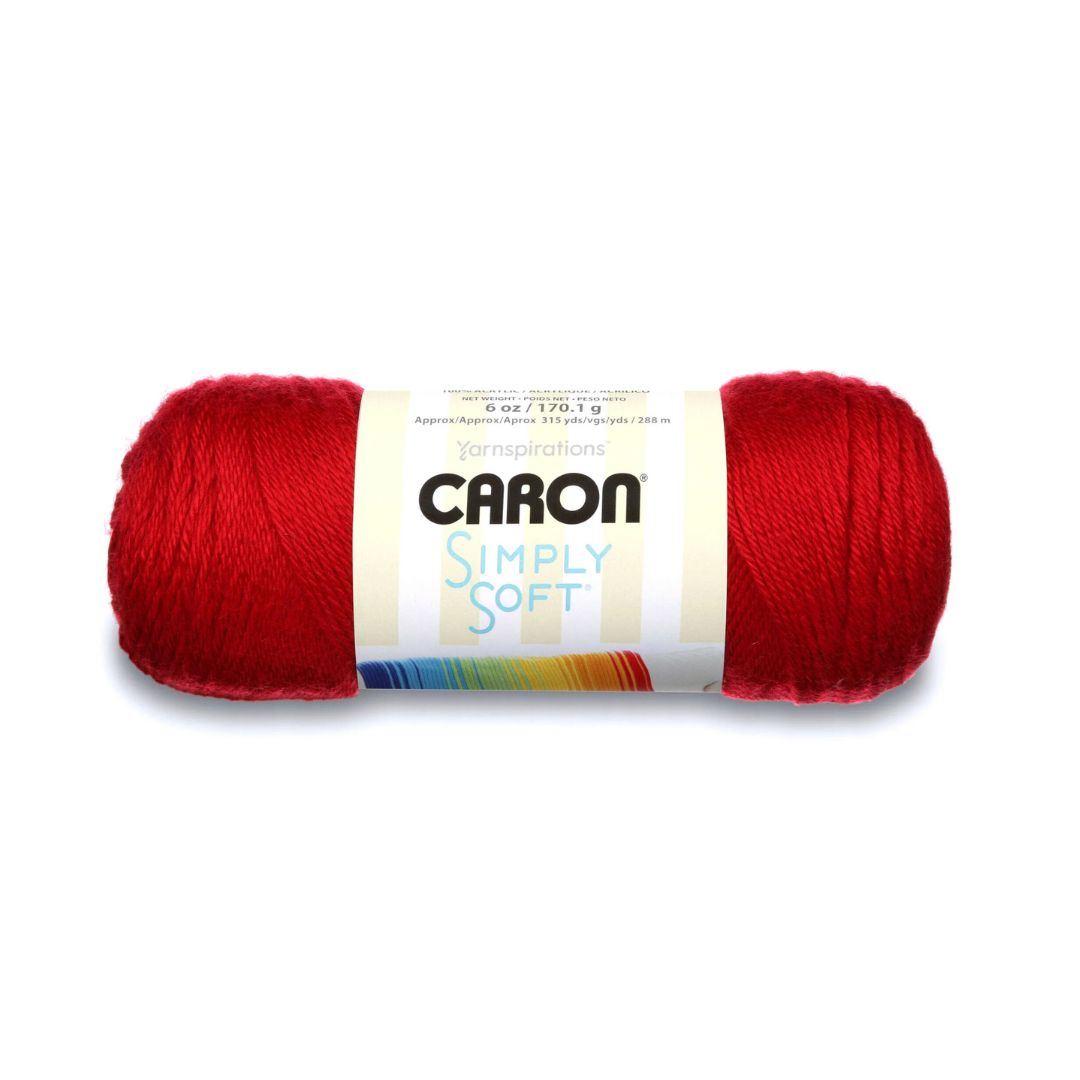 Caron Simply Soft Yarn (Harvest Red)