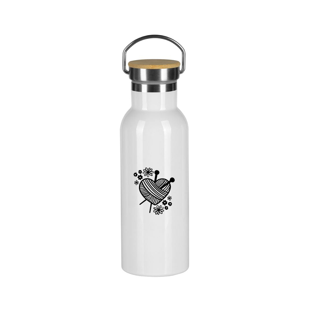 Handmayk Stainless Steel Vacuum Insulated Bottle (Love Knitting)