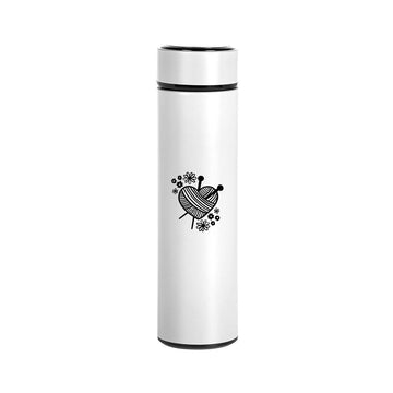 Handmayk Stainless Steel Vacuum Insulated Flask (Love Knitting)