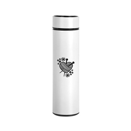 Handmayk Stainless Steel Vacuum Insulated Flask (Love Knitting)