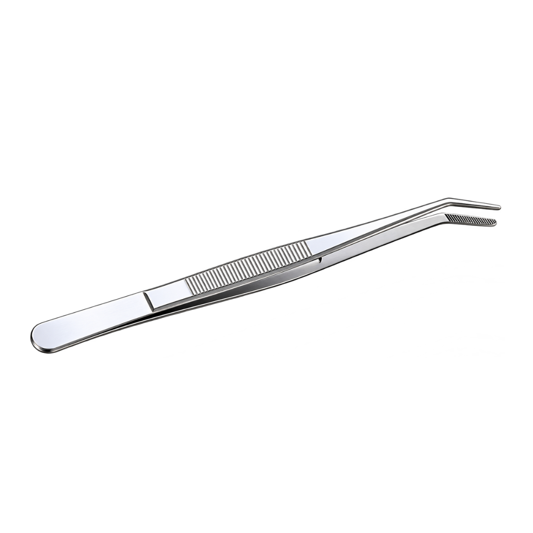 ST Heavy-Duty Stainless Steel Angled Tip Tweezers