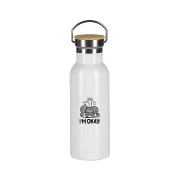 Handmayk Stainless Steel Vacuum Insulated Bottle (I'm Okay)