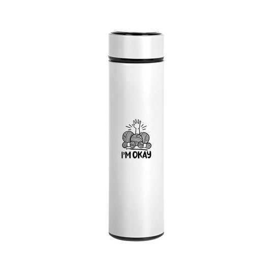 Handmayk Stainless Steel Vacuum Insulated Bottle (I'm Okay)