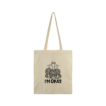 Handmayk Basic Eco-Friendly Cotton Tote Bag (I'm Okay)