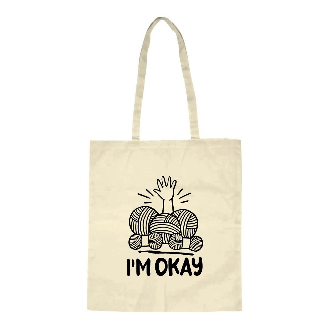 Handmayk Basic Eco-Friendly Cotton Tote Bag (Delightful Quotes Collection)