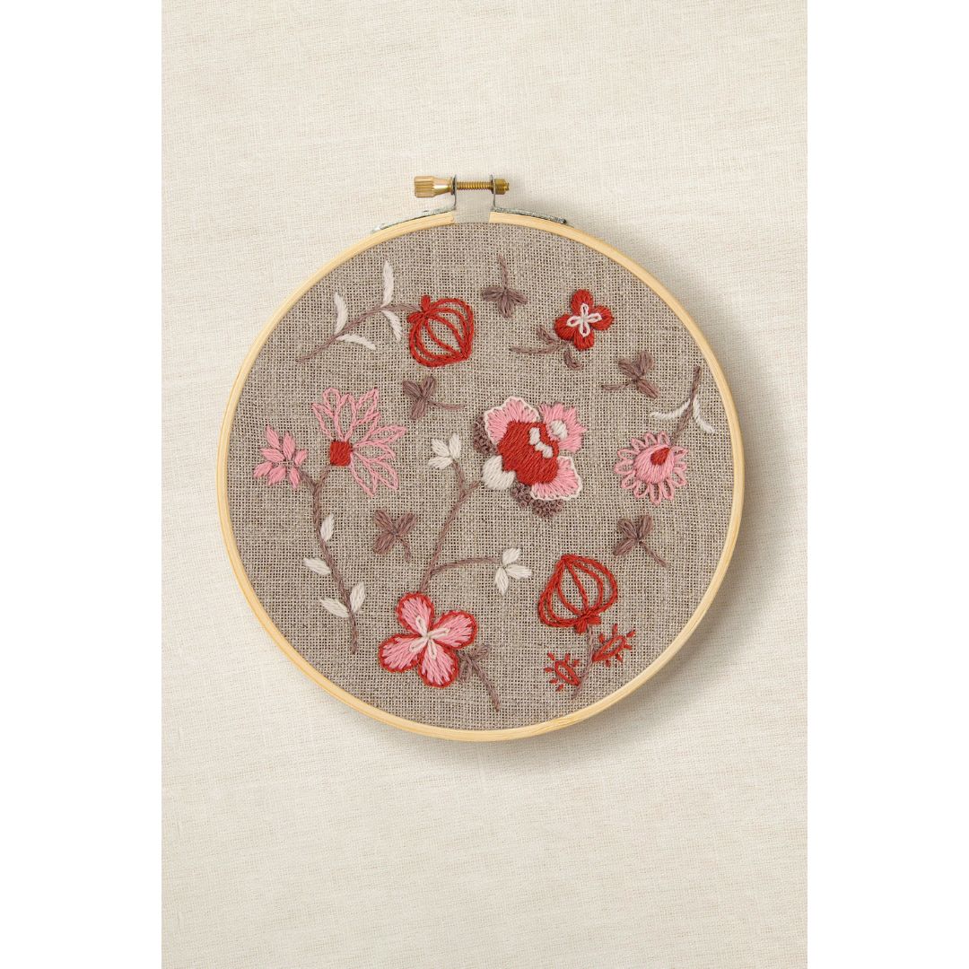 DMC Embroidery Kit - The Designer Collection (Indiennes Flowers by Marie-Dominique Procureur)