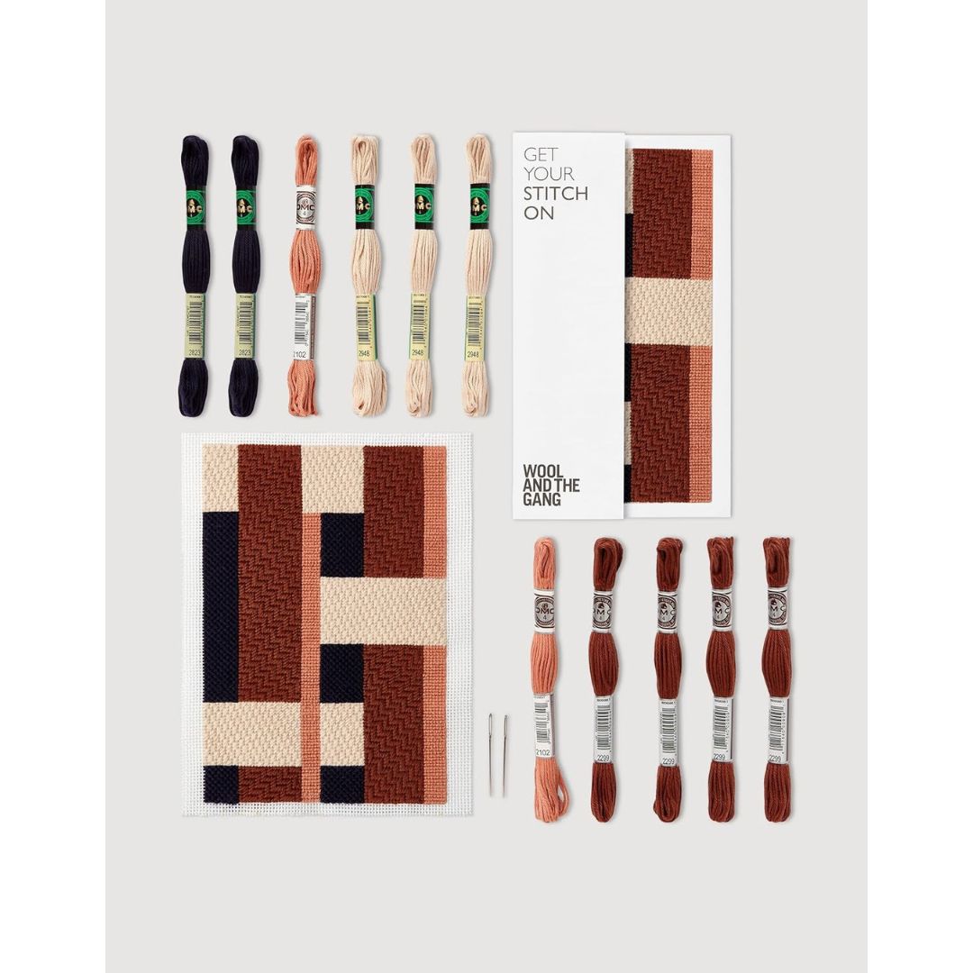 Wool and the Gang Tapestry Kit - Needlepoint (Intersecting)