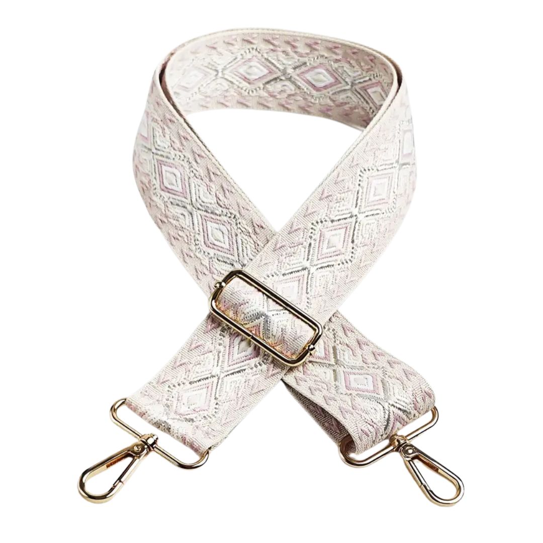 Handmayk Woven Fabric Bag Strap (Phoenix Jacquard Pink)