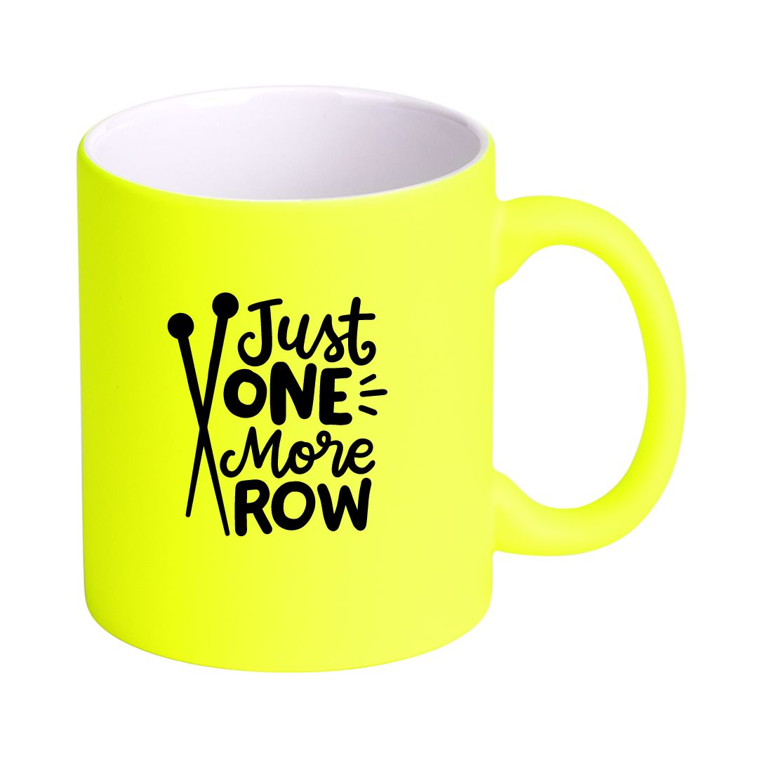 Handmayk Neon Ceramic Mug (Just One More Row)