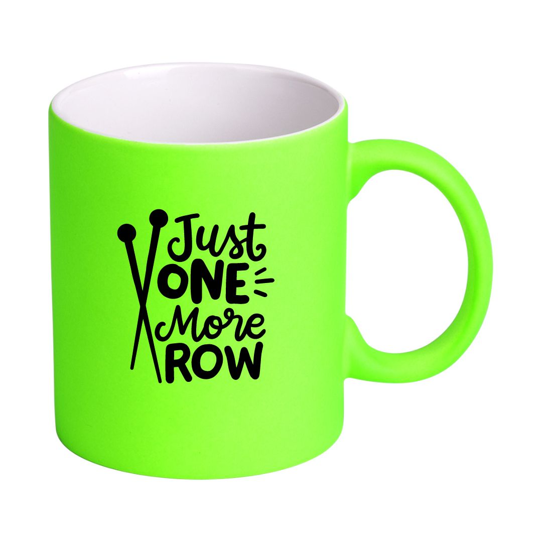 Handmayk Neon Ceramic Mug (Just One More Row)