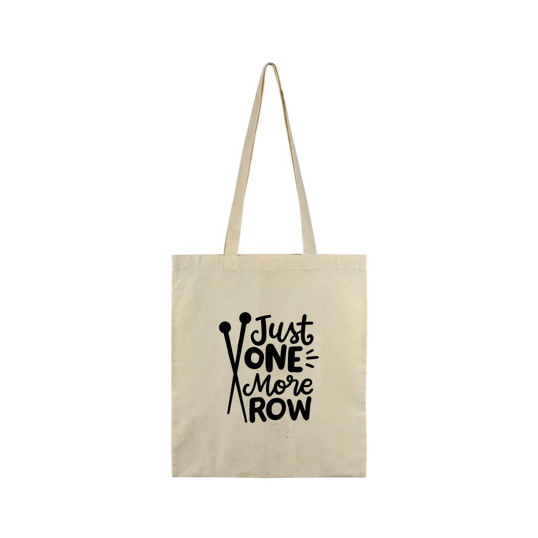 Handmayk Basic Eco-Friendly Cotton Tote Bag (Just One More Row)