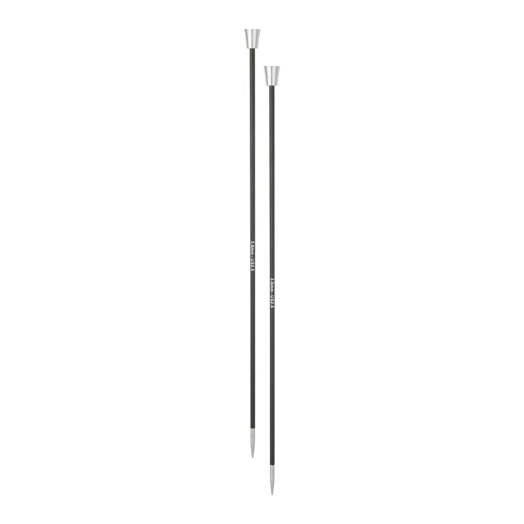 KnitPro Karbonz Single Point Knitting Needles (3mm)