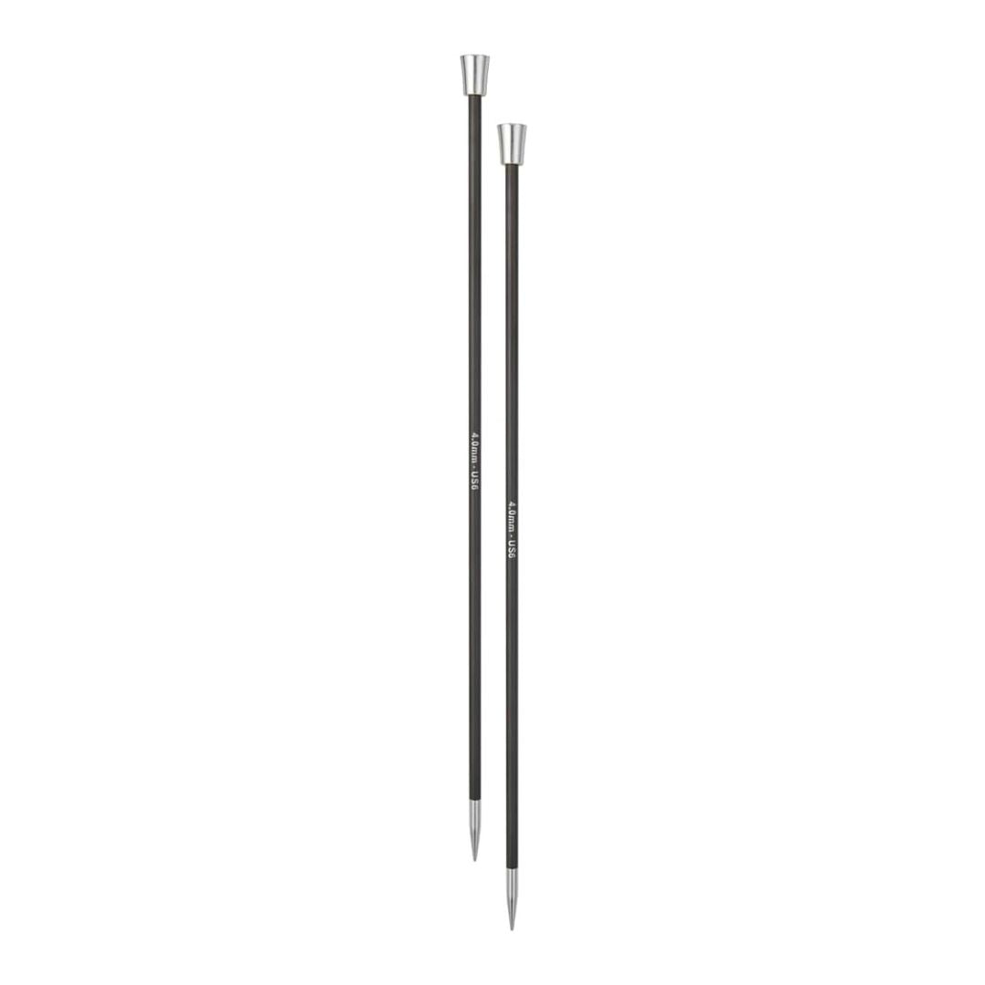 KnitPro Karbonz Single Point Knitting Needles (4mm)